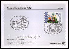 Brd sonderstempel blatt - brd, sonderstempel-blatt