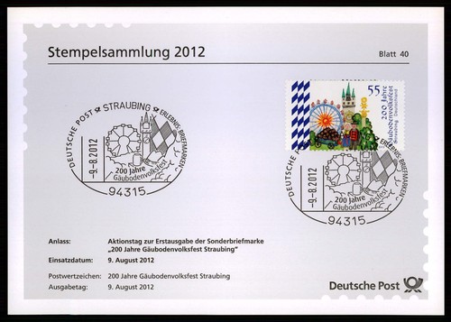 Brd sonderstempel blatt - brd, sonderstempel-blatt