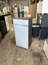 Schuhschrank Ash-Oak - Glas Seidengrau 56cm Breite