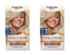 B-Ware 2x Poly Palette Vital Color Intensive Creme-Haarfarbe 10-11 Silberblond