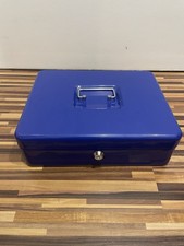 Maul Geldkassette Blau Stahl Bank Tresor