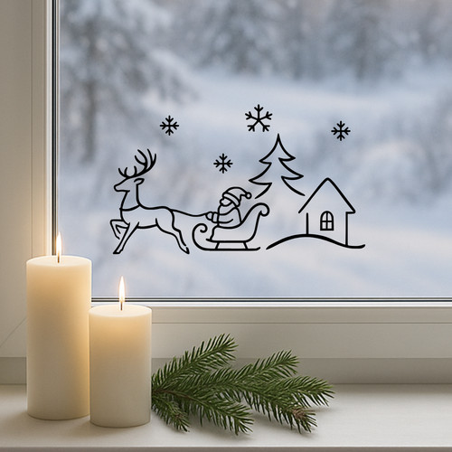Weihnachts fenster auto - weihnachts,
