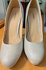 Jumex High Heels Stilettos 14 cm 2149 D  silver strass  Gr. 39  1 x getragen