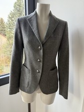 Tagliatore Blazer 34 (it. 40) hellgrau mit Patches an den Armen