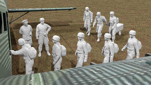 Wwii fallschirmjäger boarding - fallschirmjäger,
