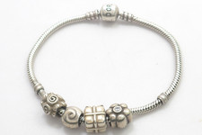 PANDORA Armband 925 SILBER Sterling Silver Armkette argento braccialetto Charms