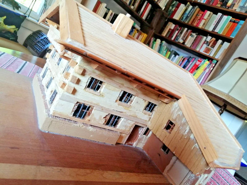 Altes bauernhaus modell holz - altes,