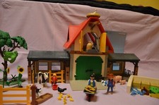 Playmobil 4490 Großer Bauernhof mit Zubehör 3077  und 4499 Komplet m. Anleitung