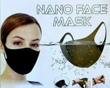 Unisex Wasserdichte 3D Atemschutzmaske Nano Face Mask Mundschutz Maske Waschbar 