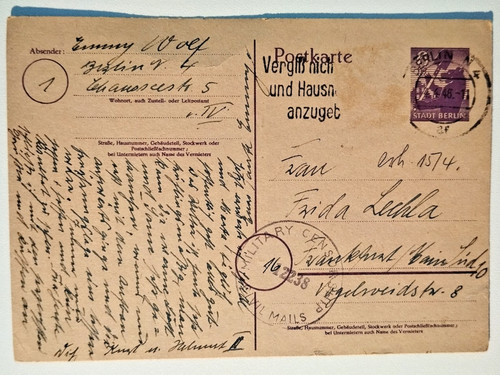 Sbz stadt berlin ganzsache - sbz/stadt,