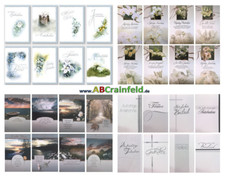 ab 25 Ct. Trauerkarten, Kondolenzkarten, Klappkarten mit Umschlag,