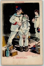 10639103 - Nos Marins Nr 31 Salon de Coiffuve Rasiermesser Matrosen sign Friseur