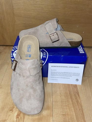 Birkenstock boston gray suede - gray,