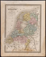 1860ca - landkarte Antik Der