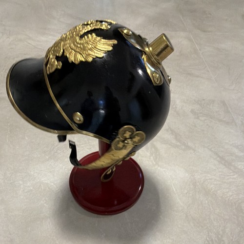 Pickelhaube helm schwarz mit - pickelhaube,