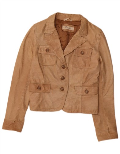 Bayside damen crop lederjacke - damen,