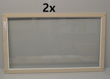 2x IKEA 705.091.13 KOMPLEMENT Glaseinlegeboden, graubeige, 100x58 cm