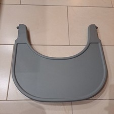 Hauck Hochstuhltablett Alpha Click Tray Tisch für Hochstuhl Tablett Ablage Grau