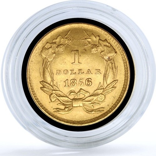 1856 usa dollar type iii - usa, 1