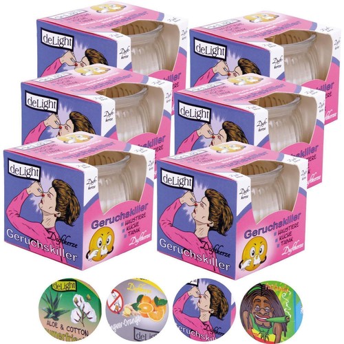 Duftkerze 6er pack glas anti - 6er,