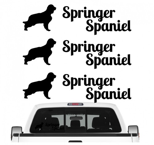 Springer spaniel aufkleber 3er - aufkleber,
