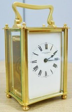 Antique 19thC French 8 Day Bronze Ormolu Unusual Design Timepiece Carriage Clock