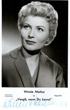 Autogramm - Winnie Markus (50er Jahre)