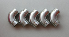 5x Edelstahl Rohrbogen V2A für Handlauf Handtuchhalter Griffe usw. Ø 42,4 / 2mm