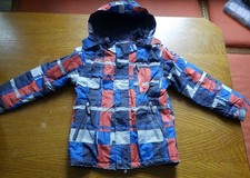 Schneejacke Jungen, C&A Größe 128, Blau Gemustert