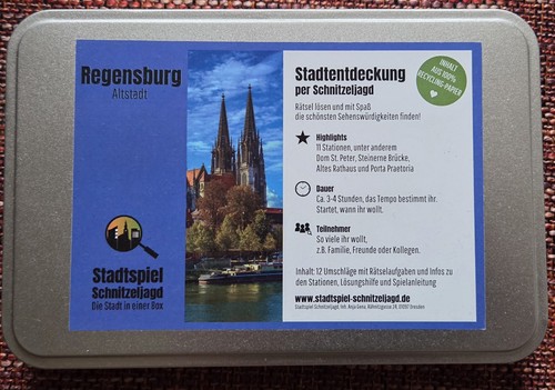 Stadtspiel schnitzeljagd - stadtspiel,