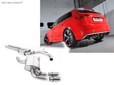 Milltek Sportauspuffanlage ab Kat Audi RS3 8P Sportback 2x90mm doppelwandig