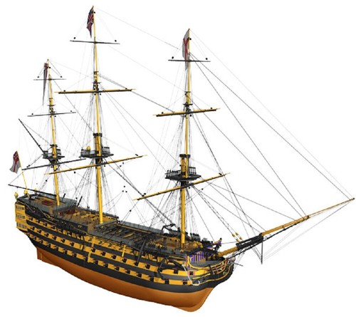 Hms victory modellbausatz 75 - modellbausatz, 1:75