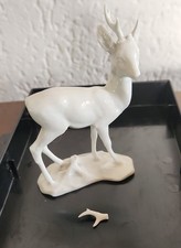 Rosenthal Kunstabteilung SELB Rehbock weiß Porzellanfigur 11 cm – Sammlerobjekt