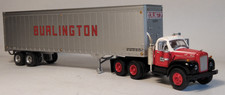Athearn Mack B 1956 Koffersattelzug Werbemodell Burlington USA 1:87 gut