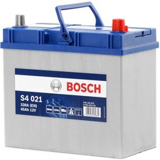BOSCH S4 021 Starterbatterie 12V 45Ah 330A/EN B24 Batterie für Honda KIA Toyota