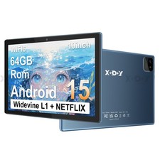 Tablet 10 Zoll Android 15: 2025 Neueste 6000mah Penta-Core 8GB RAM+64GB 1TB TF