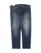 Wrangler Damen Straight Jeans W36 L32 blau Baumwolle BT05