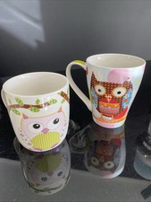 Kaffeetasse Rosa Eule Tasse Kaffeebecher Geschenk Keramik