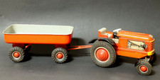 Alter Arnold Traktor Electric 7300 ? Trecker Bulldog Blechspielzeug mit Anhänger