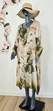 Kaftan Seidenkleid mit Viskose