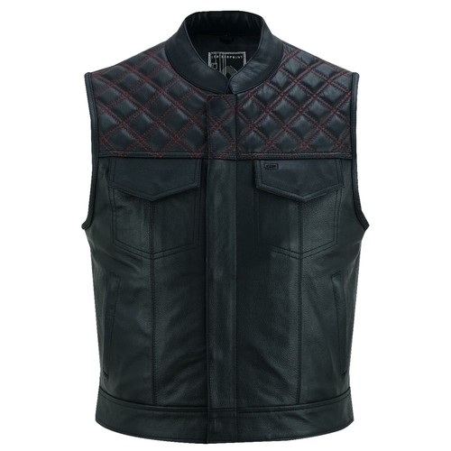 Lederweste leder weste kutte - leder,