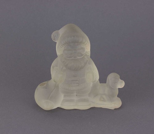 Antiker nikolaus glasfigur - antiker,
