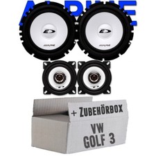 VW GOLF 3 PASSAT 35i CADDY POLO 6N ALPINE 3-WEGE LAUTSPRECHER BOXEN TÜR VORNE 