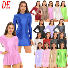 DE Damen Kleider Kurz Eng Bleistiftkleid Langarm Minikleid Figurbetont Etuikleid