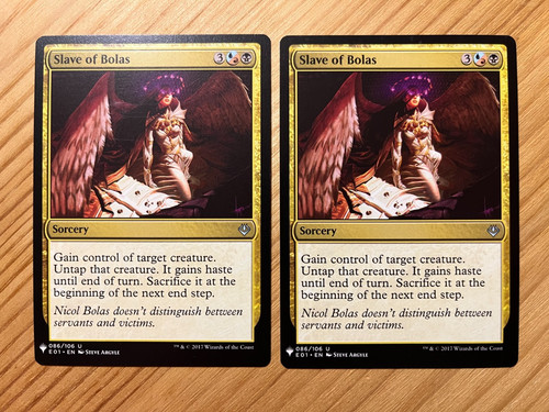Mtg magic slave bolas - slave, of