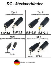 DC Steckverbinder, Netzteil Adapter, Kupplung, Hohlstecker, 5,5x2,1  / 5,5x2,5mm