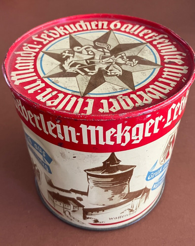 Alte blechdose haeberlein - blechdose,