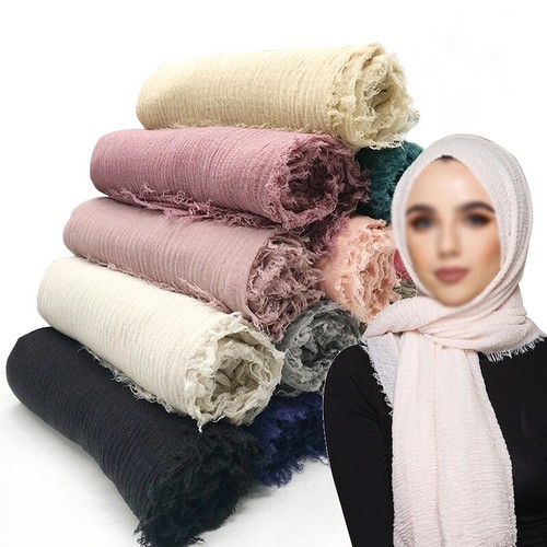 Muslim crinkle hijab schal - crinkle,