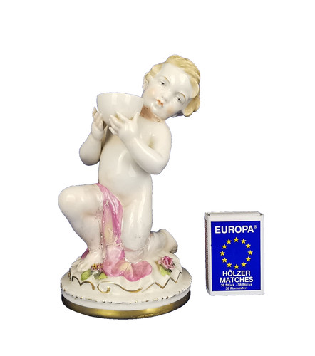 Schierholz putto mit - schierholz, schale