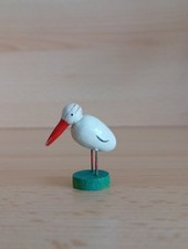 3cm Miniatur Storch Holz Figur